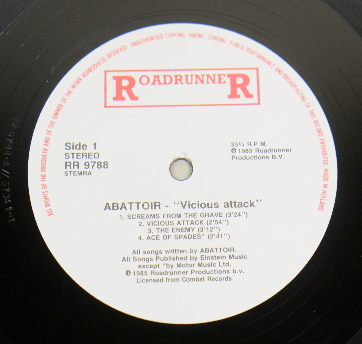 High Resolution Photo abattoir vicious attack roadrunner Vinyl Record